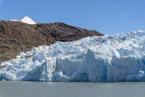 Glacier, Lago Grey, Torres del Paine National Park, Parque Nacional Torres del Paine, Cordillera