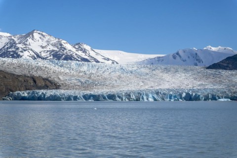 Glacier, Lago Grey, Torres del Paine National Park, Parque Nacional Torres del Paine, Cordillera