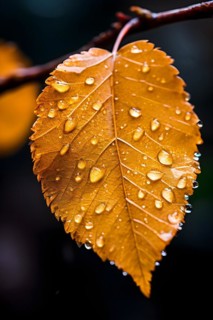 Ice forming intricate patterns on a leaf symbolizing the unexpected cold spells, AI generated