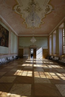 Interior view, Great Hall of the Prelature, Benedictine Monastery Rajhrad, Loucka, Rajhrad,