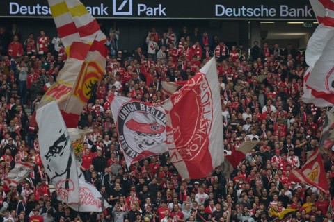 Bundesliga Eintracht Frankfurt-Union Berlin at Deutsche Bank Park in Frankfurt. Berlin's fans.
