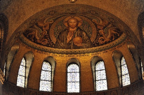 Church of the Redeemer, start of construction 1903, Bad Homburg v. d. Hoehe, Hesse, Interior view