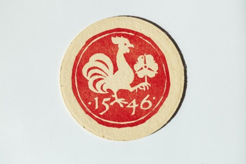 Old beer mat from the Gilde brewery, Germany, Europe