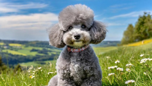 Ai generated, animals, mammals, dog, domestic dogs (Canis lupus familiaris), silver, silver-grey,