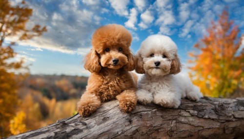 AI generated, animals, mammals, dog, domestic dogs (Canis lupus familiaris), two animals,
