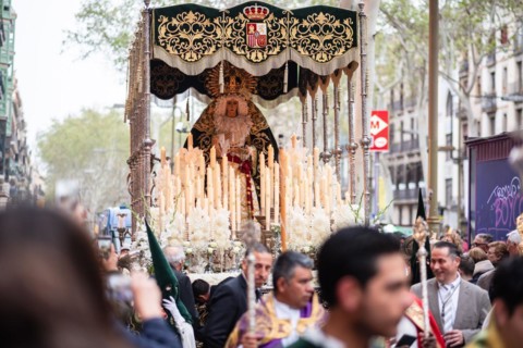 Good Friday procession in Barcelona, Spain, Europe