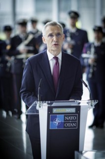 Jens Stoltenberg, Secretary General of the North Atlantic Council, photographed during the ceremony