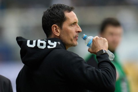 Bundesliga Eintracht Frankfurt-Union Berlin at Deutsche Bank Park in Frankfurt. Frankfurt coach