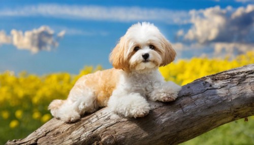 KI generated, animal, animals, mammal, mammals, Maltipoo (Canis lupus familiaris), dog, dogs,