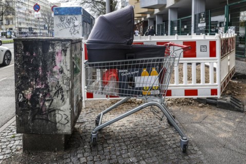 Illegal waste disposal in the Berlin district of Neukoelln, 01.04.2024., Berlin, Berlin, Germany,