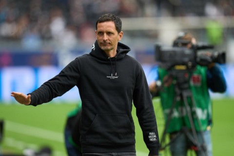 Bundesliga Eintracht Frankfurt-Union Berlin at Deutsche Bank Park in Frankfurt. Frankfurt coach