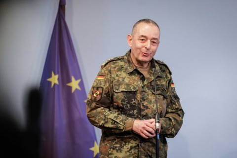 General Carsten Breuer, Inspector General of the Bundeswehr, at a press conference on the