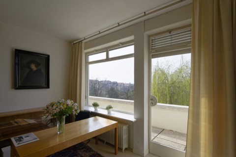 Interior view, master bedroom, Villa Tugendhat (architect Ludwig Mies van der Rohe, UNESCO World