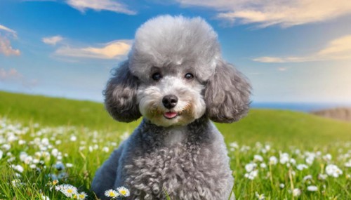 Ai generated, animals, mammals, dog, domestic dogs (Canis lupus familiaris), silver, silver-grey,