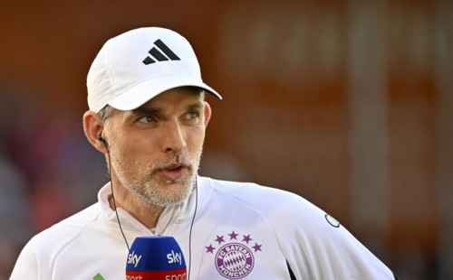 Coach Thomas Tuchel FC Bayern Munich FCB Portrait, in interview Microphone, SKY, Adidas, Deutsche