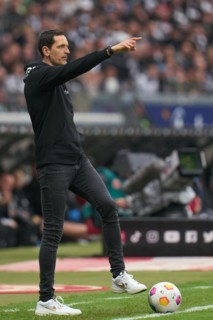 Bundesliga Eintracht Frankfurt-Union Berlin at Deutsche Bank Park in Frankfurt. Frankfurt coach