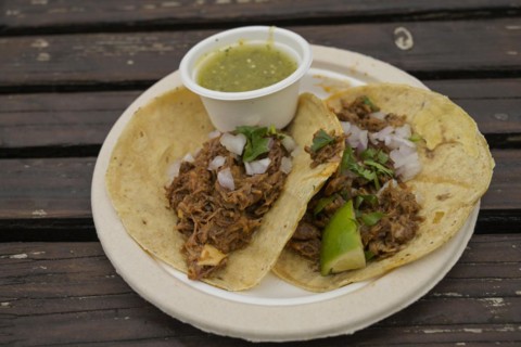 Tortilla with pulled beef