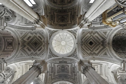 Jaen, Catedral de Jaen, Cathedral of Jaen from the 13th century, Renaissance art epoch, Jaen, view