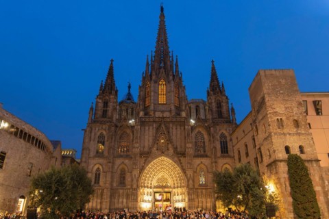 Good Friday procession in Barcelona, Spain, Europe
