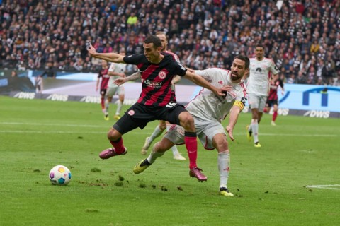 Bundesliga Eintracht Frankfurt-Union Berlin at Deutsche Bank Park in Frankfurt. Frankfurt's Ellyes