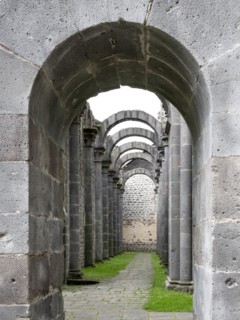 Arnsburg Abbey, ruins of the Romanesque abbey church, Lich. Hesse, Germany, Europe