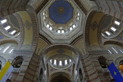 Marseille Cathedral or Cathedrale Sainte-Marie-Majeure de Marseille, 1852-1896, Marseille, View