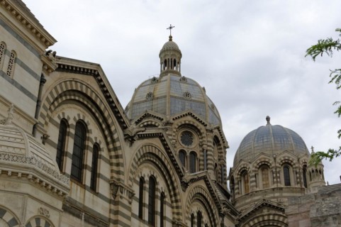 Marseille Cathedral or Cathedrale Sainte-Marie-Majeure de Marseille, 1852-1896, Marseille, View