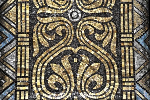 Church of the Redeemer, start of construction 1903, Bad Homburg v. d. Hoehe, Hesse, Complex mosaic