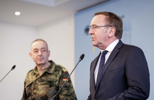 (L-R) Boris Pistorius, Federal Minister of Defence, and General Carsten Breuer, Inspector General