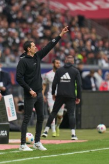 Bundesliga Eintracht Frankfurt-Union Berlin at Deutsche Bank Park in Frankfurt. Frankfurt coach