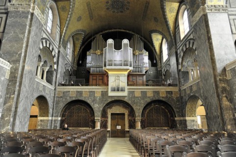 Church of the Redeemer, start of construction 1903, Bad Homburg v. d. Hoehe, Hesse, Church interior