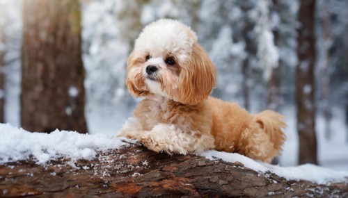 KI generated, animal, animals, mammal, mammals, Maltipoo (Canis lupus familiaris), dog, dogs,