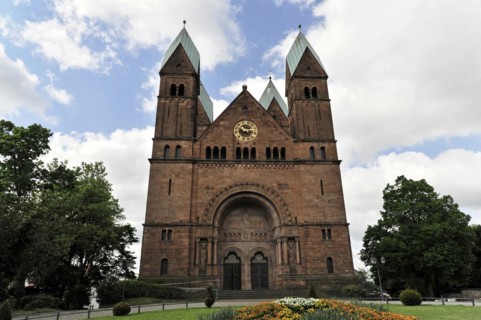 Church of the Redeemer, start of construction 1903, Bad Homburg v. d. Hoehe, Hesse, Neo-Romanesque