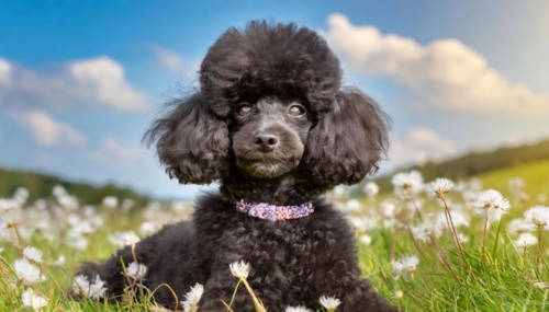 Ai generated, animals, mammals, dog, domestic dogs (Canis lupus familiaris), black, black