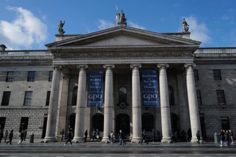 The General Post Office in O'Connell Street, scene of the 1916 Easter Rising. Dublin, Ireland,
