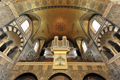 Church of the Redeemer, start of construction 1903, Bad Homburg v. d. Hoehe, Hesse, Germany, View