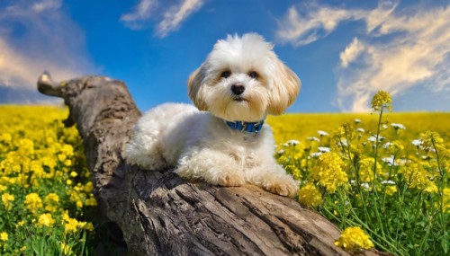 KI generated, animal, animals, mammal, mammals, Maltipoo (Canis lupus familiaris), dog, dogs,