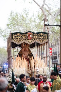Good Friday procession in Barcelona, Spain, Europe