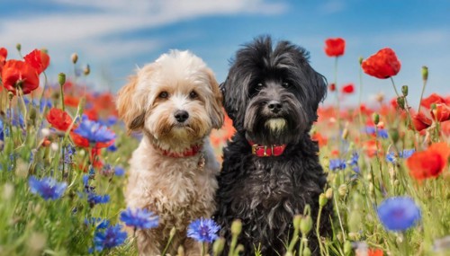 KI generated, animal, animals, mammal, mammals, Maltipoo (Canis lupus familiaris), dog, dogs,