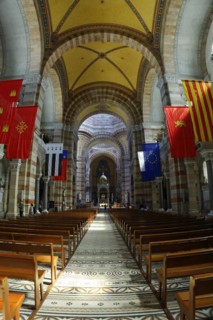 Marseille Cathedral or Cathedrale Sainte-Marie-Majeure de Marseille, 1852-1896, Marseille, View