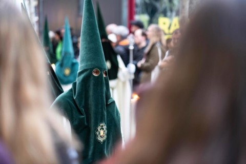 Good Friday procession in Barcelona, Spain, Europe