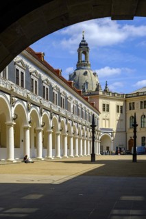 The Stallhof as part of the Residenzschloss in Dresden, Saxony, Germany, for editorial use only,