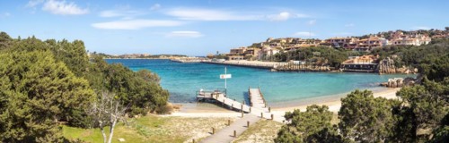 Boat landing stage, Porto Cervo, Costa Smeralda, Sardinia, Italy, Europe