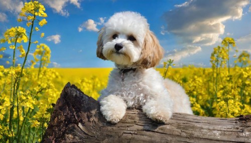 KI generated, animal, animals, mammal, mammals, Maltipoo (Canis lupus familiaris), dog, dogs,