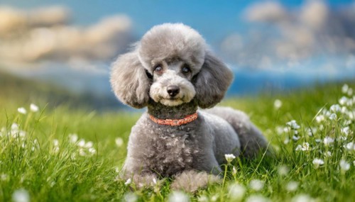 Ai generated, animals, mammals, dog, domestic dogs (Canis lupus familiaris), silver, silver-grey,