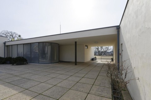 Entrance, Villa Tugendhat (architect Ludwig Mies van der Rohe, UNESCO World Heritage List), Brno,
