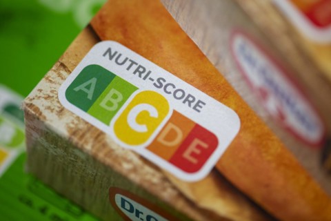 NUTRI-SCORE label, nutrition labelling system, food traffic light, Baden-Wuerttemberg, Germany,