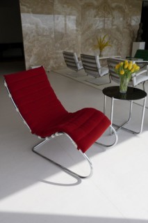 Interior view, living room, Villa Tugendhat (architect Ludwig Mies van der Rohe, UNESCO World