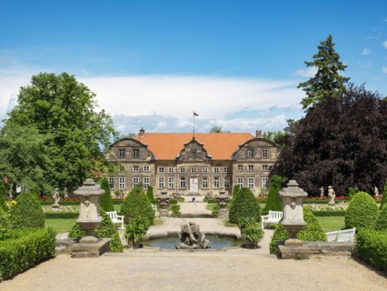 Small castle with castle garden, Blankenburg (Harz), Harz foreland Saxony-Anhalt Germany