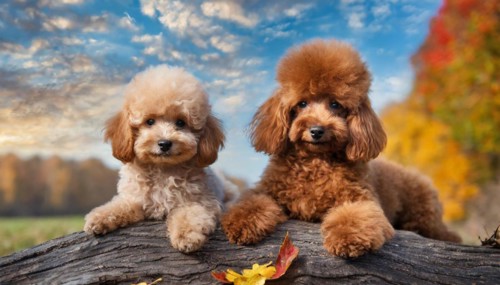AI generated, animals, mammals, dog, domestic dogs (Canis lupus familiaris), two animals,